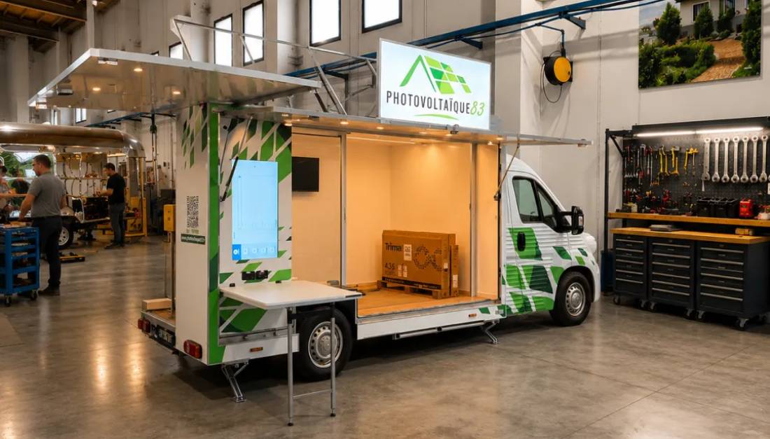 conception de camion showroom evenementiel